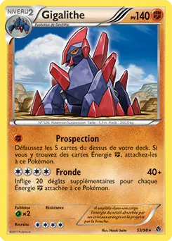 Carte Pokémon Gigalithe #053 Cracked Ice — Pouvoirs Émergents