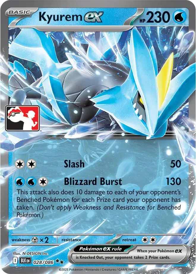 Kyurem ex #028/086 S8 — Play! Pokémon Prize Pack Series