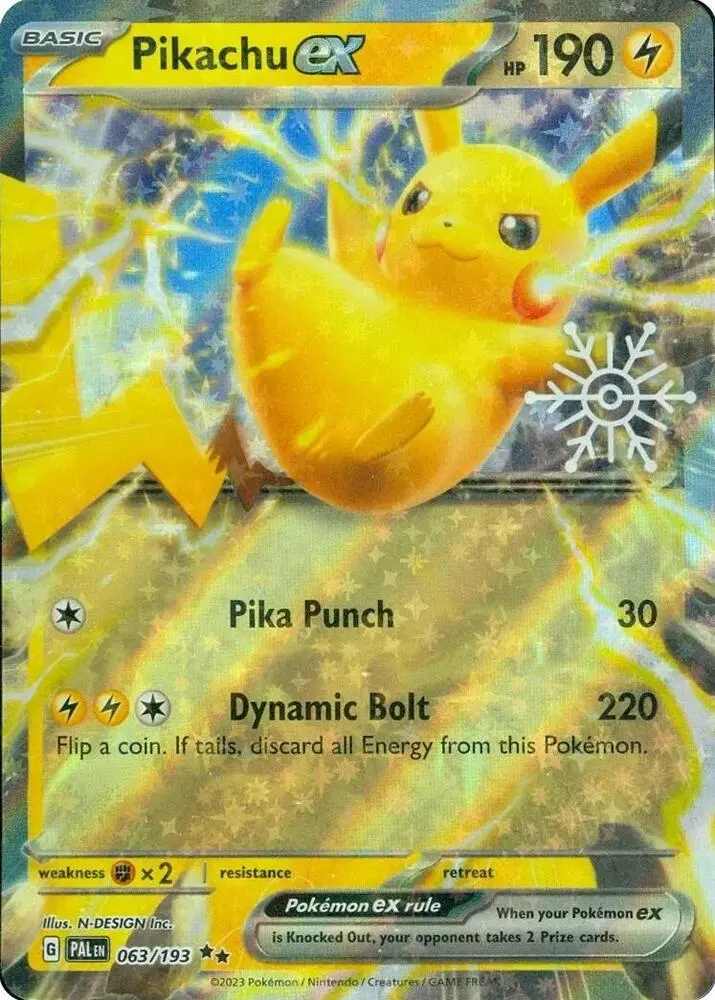 Carte Pokémon Pikachu-ex #063 Stamp — Évolutions à Paldea