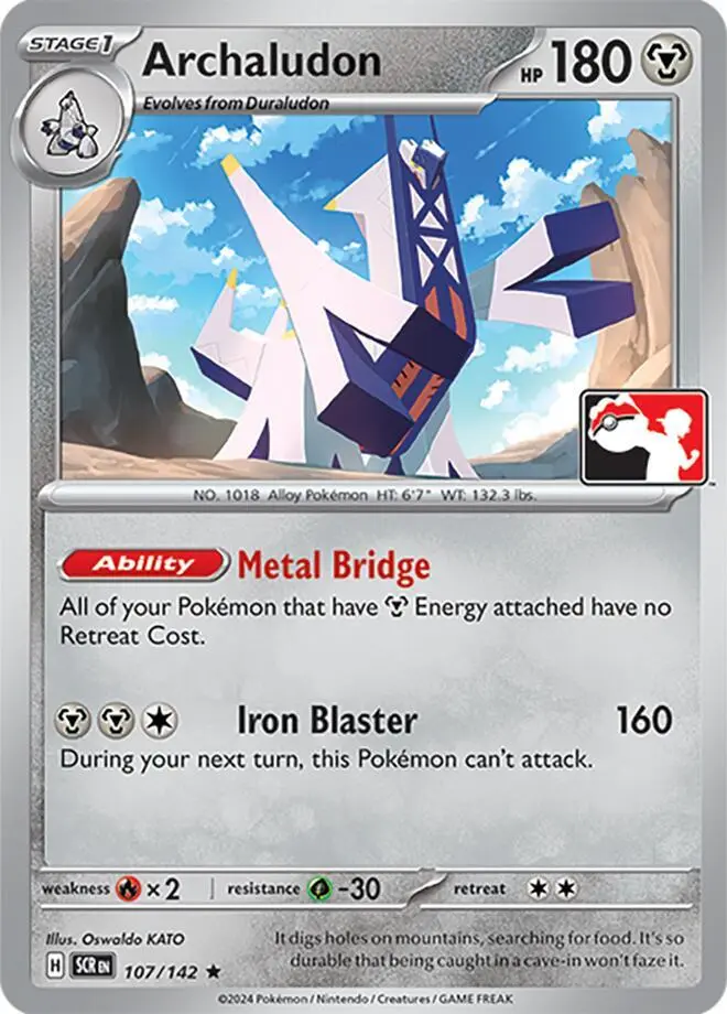 Carte Pokémon Pondralugon #107/142 S6 — Play! Pokémon Prize Pack Series
