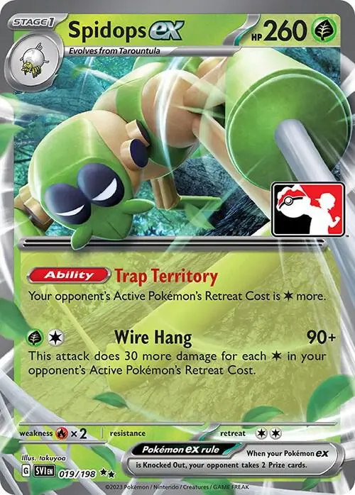 Spidops ex #019/198 S3 — Play! Pokémon Prize Pack Series