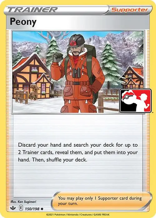 Peony #150/198 S2 — Play! Pokémon Prize Pack Series
