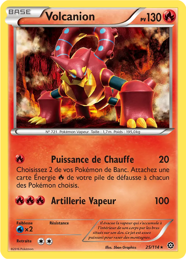 Carte Pokémon Volcanion #025 Cracked Ice — Offensive Vapeur