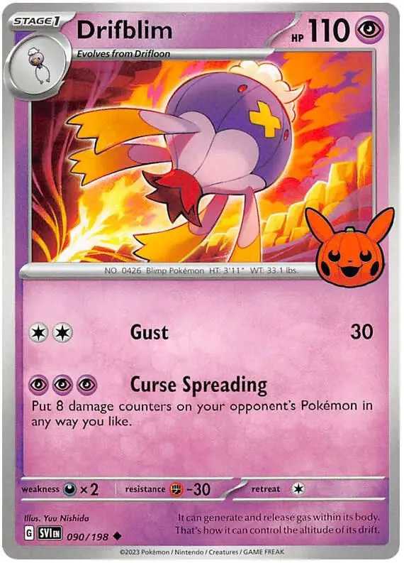 Carte Pokémon Drifblim #090 — Trick or Trade BOOster Bundle 2023