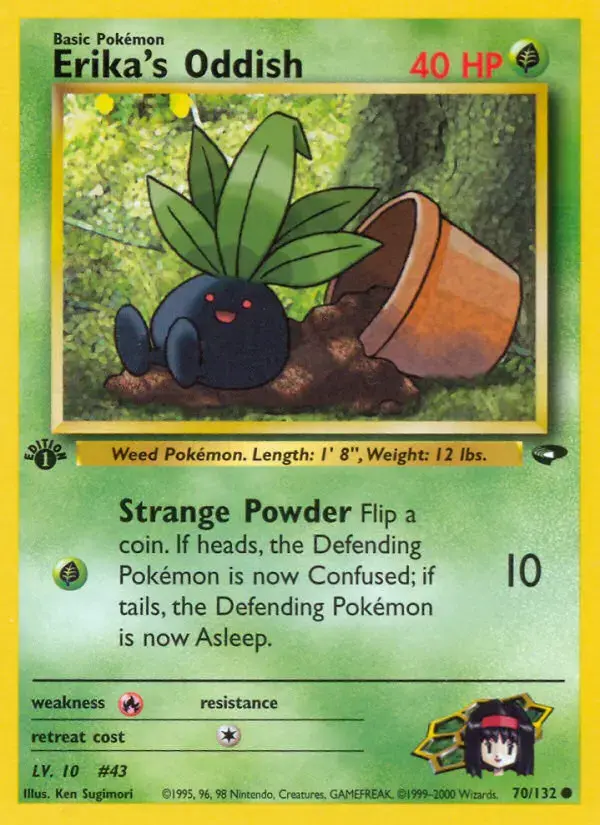 Carte Pokémon Erika's Mystherbe #70 — Gym Challenge