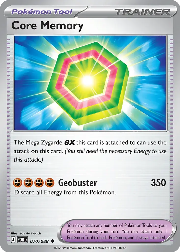 Core Memory #070/088 S9 — Play! Pokémon Prize Pack Series