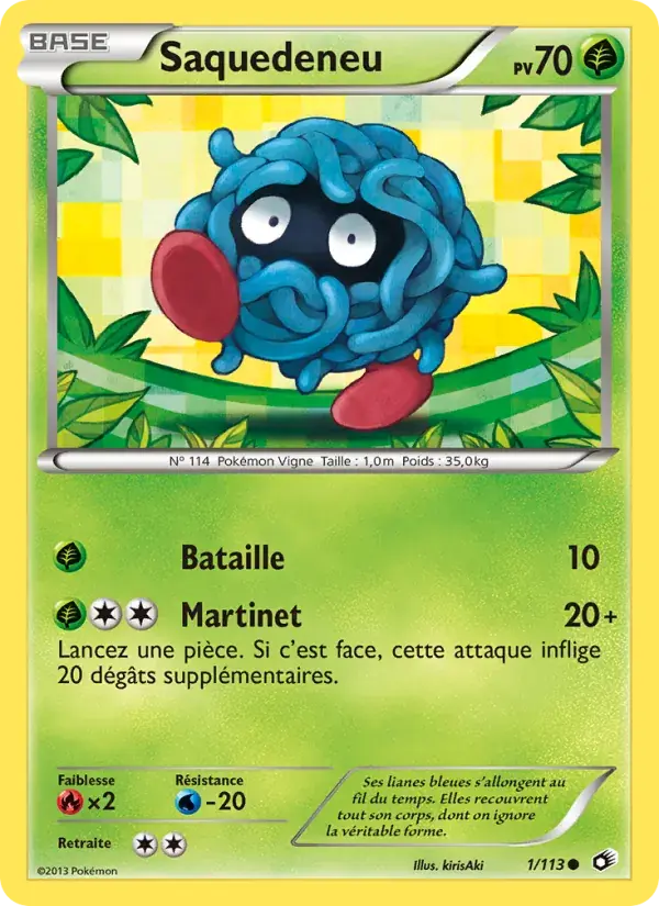 Carte Pokémon Saquedeneu #1 — Trésors Légendaires