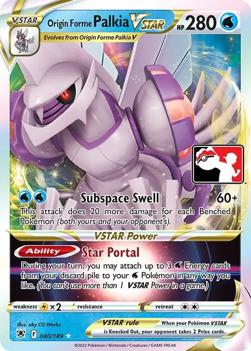 Origin Forme Palkia VSTAR #040/189 S3 — Play! Pokémon Prize Pack Series