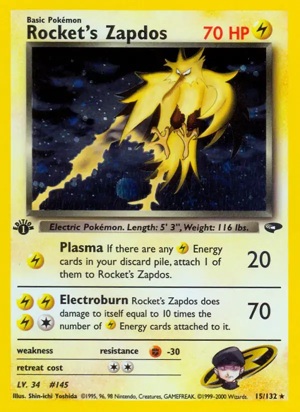 Carte Pokémon Rocket's Électhor #15 — Gym Challenge
