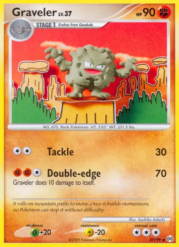 Carte Pokémon Gravalanch #37 — Arceus