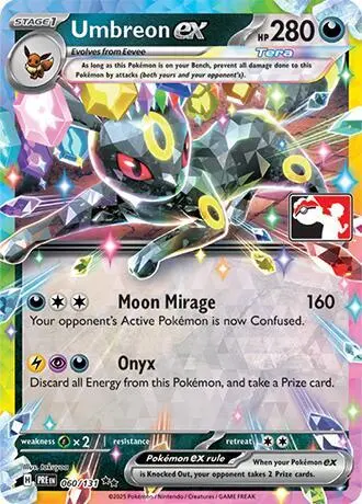 Umbreon ex #060/131 S7 — Play! Pokémon Prize Pack Series