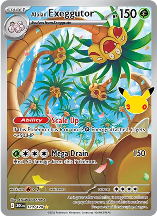 Alolan Exeggutor #129 — 30th Celebration