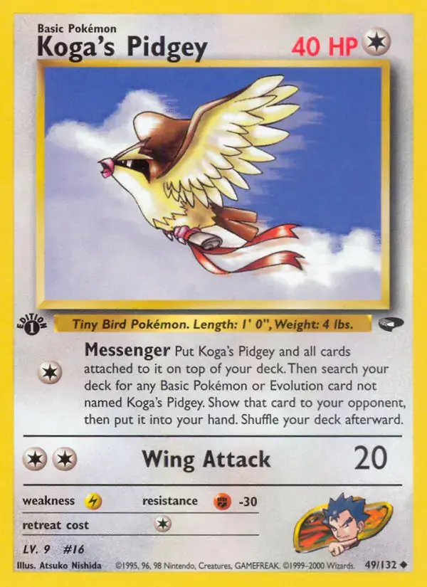 Carte Pokémon Koga's Roucool #49 — Gym Challenge