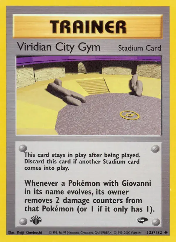 Carte Pokémon Viridian City Gym #123 — Gym Challenge