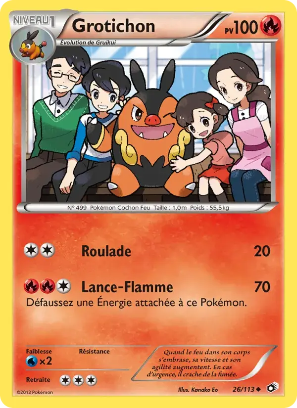 Carte Pokémon Grotichon #26 — Trésors Légendaires
