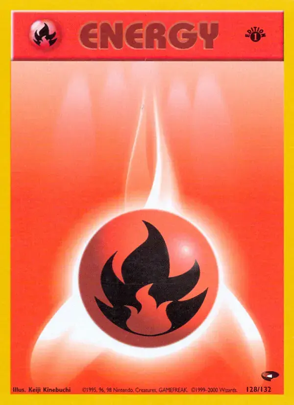 Carte Pokémon Énergie Feu #128 — Gym Challenge