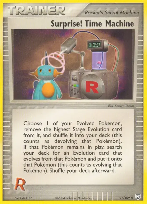Carte Pokémon Surprise! Time Machine #91 — EX Team Rocket Returns