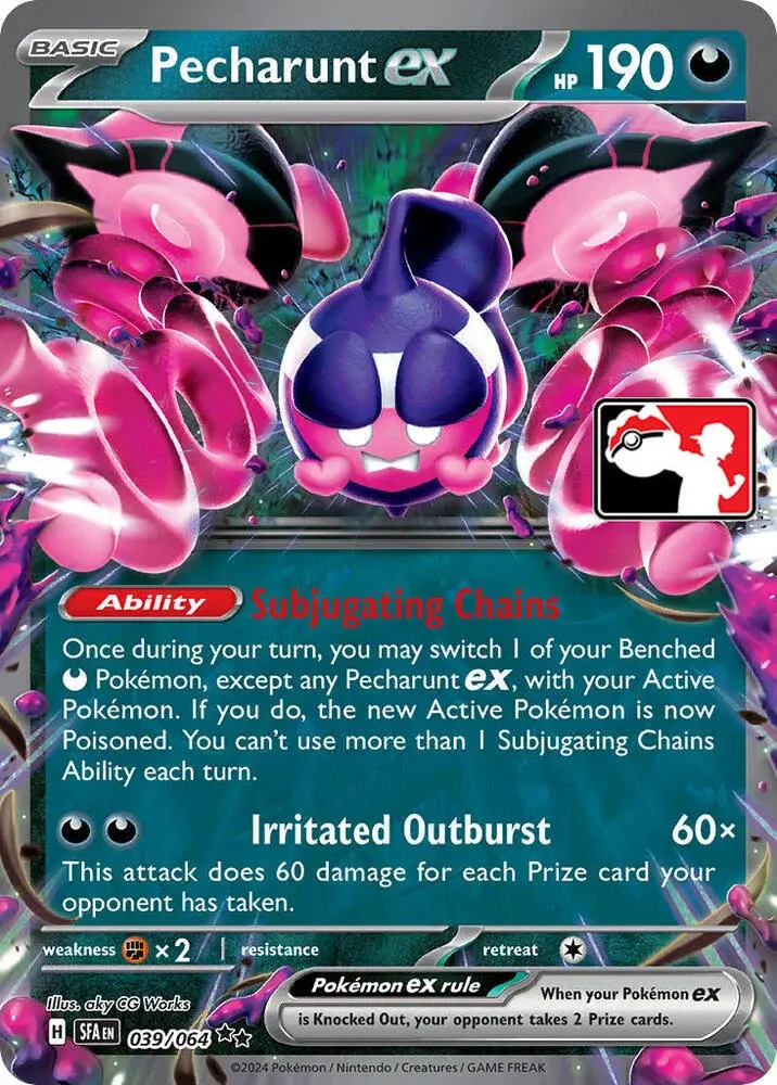 Pecharunt ex #039/064 S6 — Play! Pokémon Prize Pack Series