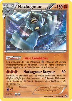 Carte Pokémon Mackogneur #046 Non Holo — Poings Furieux