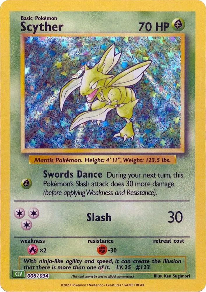 Carte Pokémon Scyther #006 — Deck Florizarre & Lugia-ex