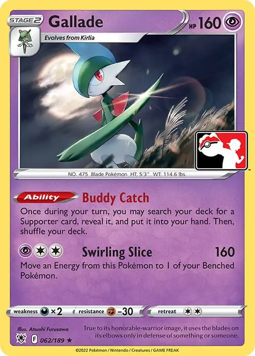 Gallade #062/189 S3 — Play! Pokémon Prize Pack Series