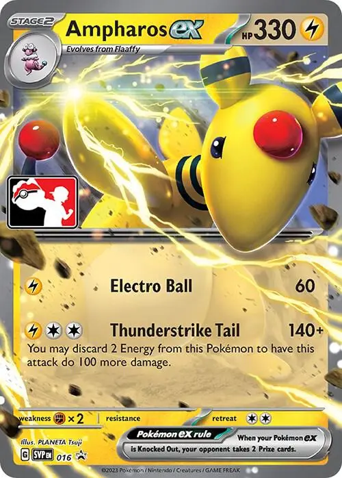 Ampharos ex #016 S3 — Play! Pokémon Prize Pack Series