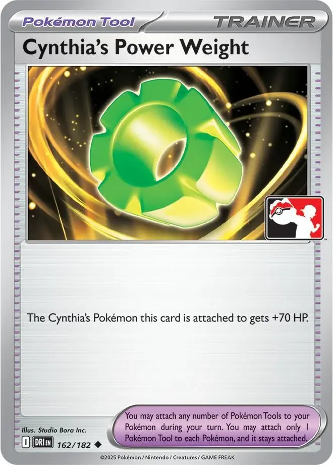 Cynthia's Power Weight #162/182 S8 — Play! Pokémon Prize Pack Series
