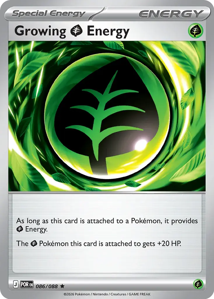Growing Grass Energy #086/088 S9 — Play! Pokémon Prize Pack Series