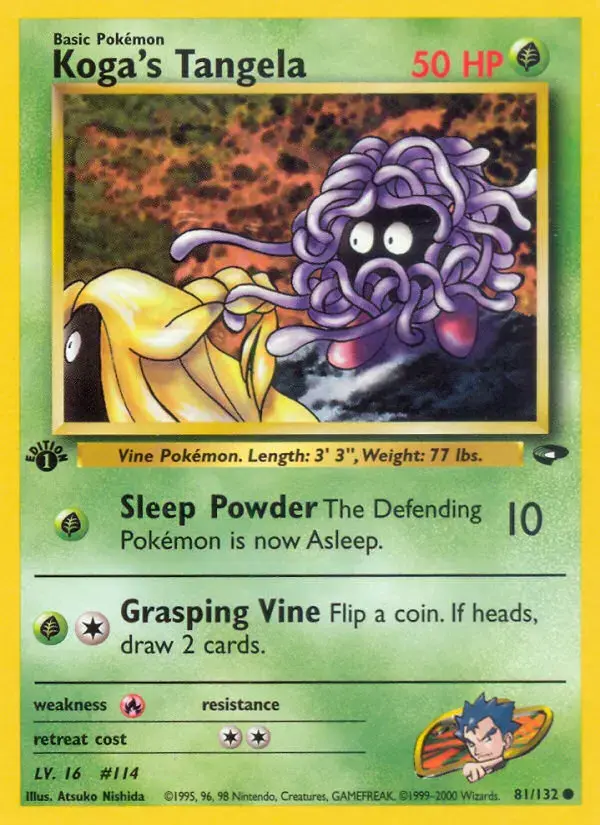 Carte Pokémon Koga's Saquedeneu #81 — Gym Challenge