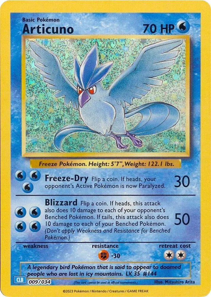 Carte Pokémon Articuno #009 — Deck Tortank & Suicune-ex
