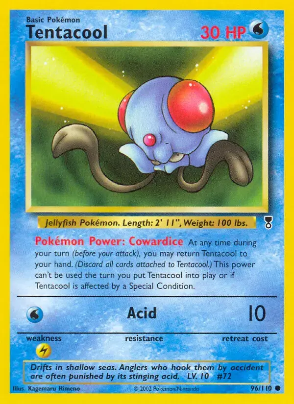 Carte Pokémon Tentacool #96 — Legendary Collection