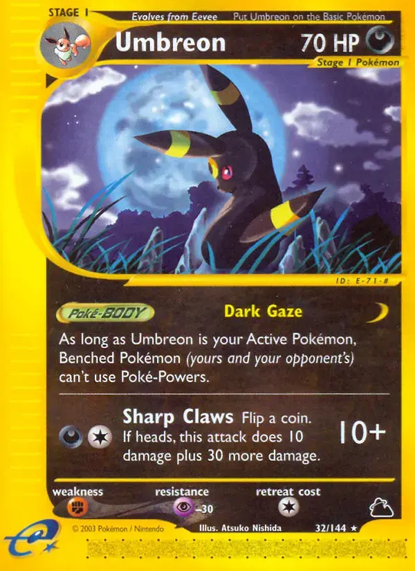 Carte Pokémon Noctali #32 — Skyridge