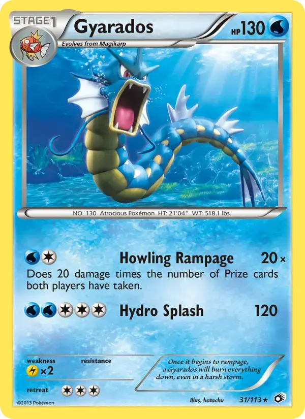 Carte Pokémon Gyarados #31 — Trésors Légendaires