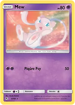 Carte Pokémon Mew #Mewtwo 32 — Académie de Combat 2020