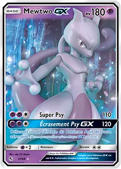 Carte Pokémon Mewtwo-GX #Mewtwo 31 — Académie de Combat 2020