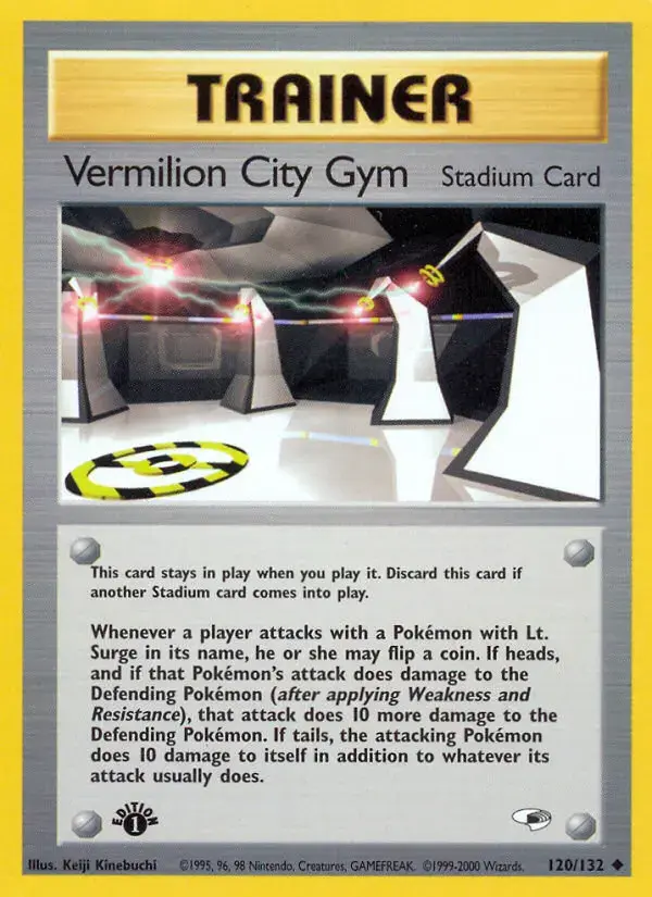 Carte Pokémon Vermilion City Gym #120 — Gym Heroes