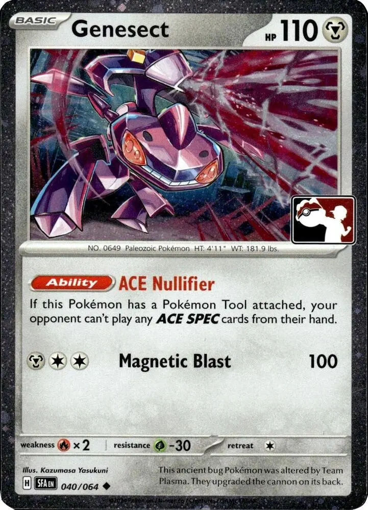 Genesect #040/064 S6 — Play! Pokémon Prize Pack Series
