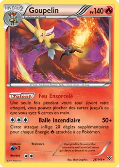 Carte Pokémon Goupelin #026 Cosmos — XY