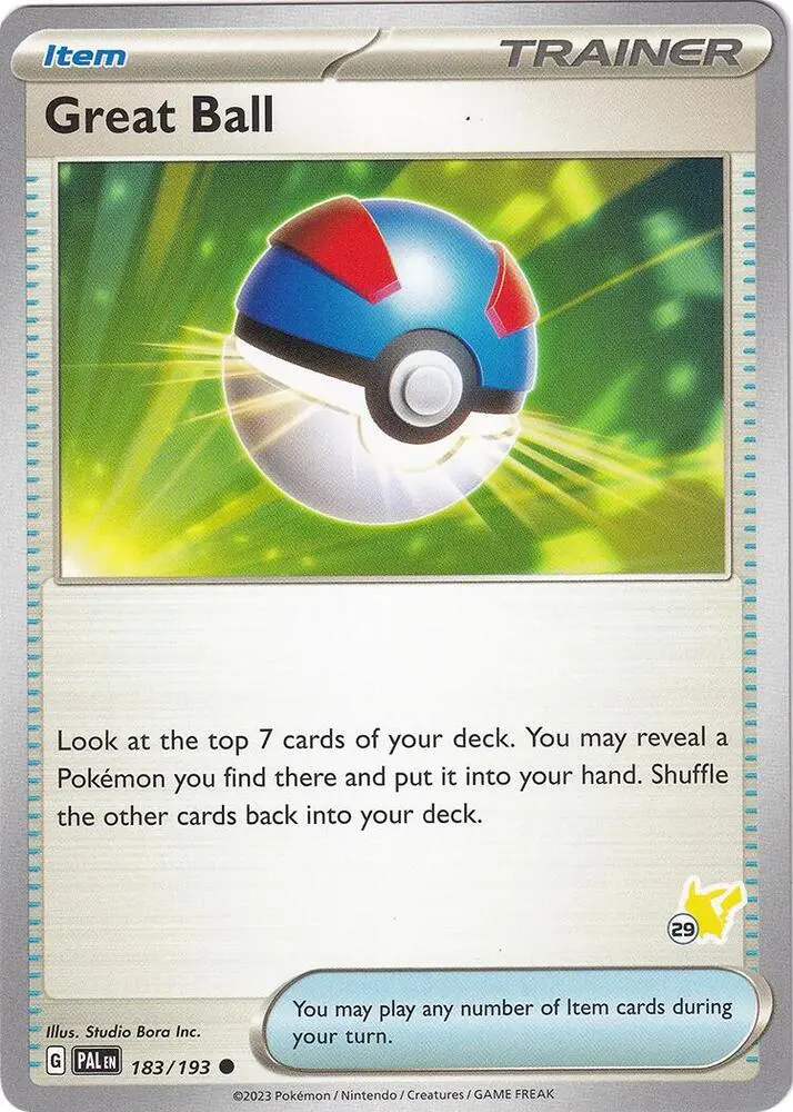 Great Ball #Pikachu 29 — Battle Academy 2024