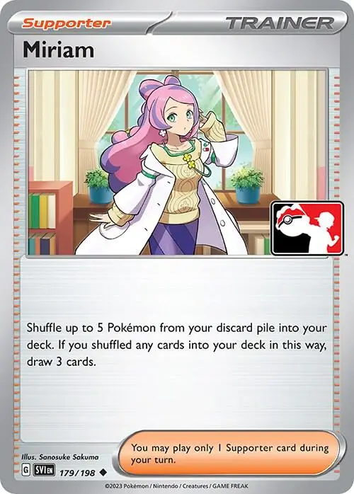 Miriam #179/198 S3 — Play! Pokémon Prize Pack Series