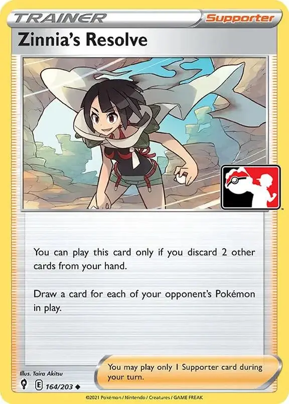 Zinnia's Resolve #164/203 S1 — Play! Pokémon Prize Pack Series