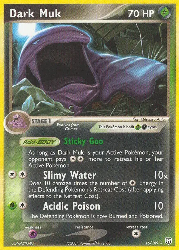 Carte Pokémon Dark Grotadmorv #16 — EX Team Rocket Returns