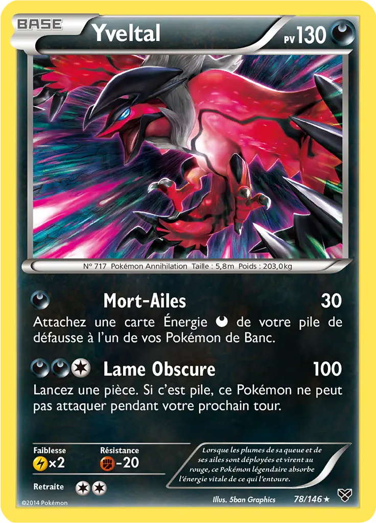 Carte Pokémon Yveltal #078 Cracked Ice — XY