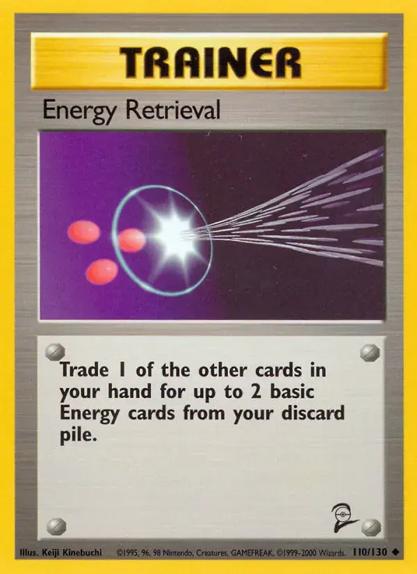 Carte Pokémon Energy Retrieval #110 — Base Set 2