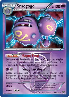 Carte Pokémon Smogogo #058 Non Holo — Tempête Plasma