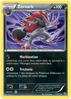 Carte Pokémon Zoroark #071 Cracked Ice — Noir et Blanc