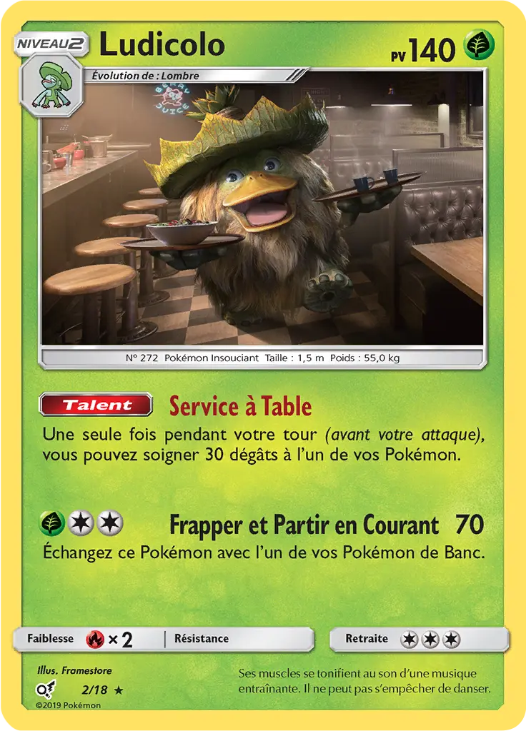 Carte Pokémon Ludicolo #2 — Détective Pikachu