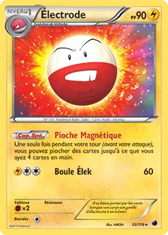 Carte Pokémon Électrode #033 Non Holo — Glaciation Plasma