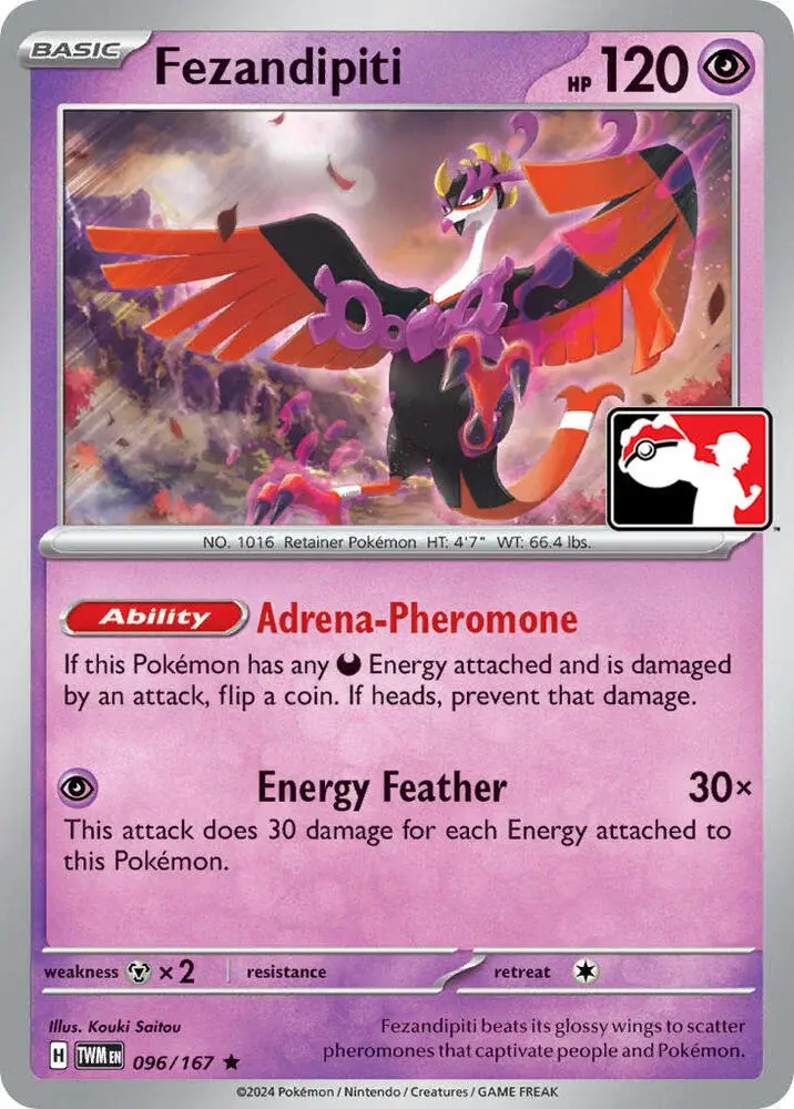 Fezandipiti #096/167 S6 — Play! Pokémon Prize Pack Series