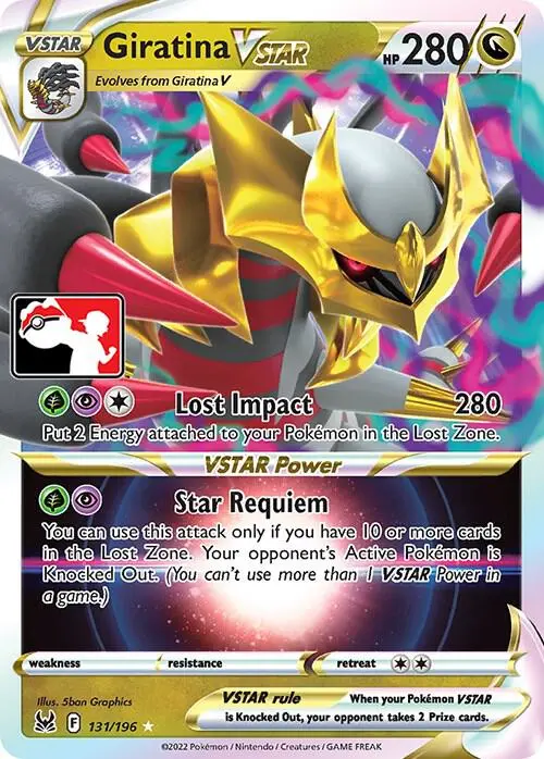 Giratina VSTAR #131/196 S4 — Play! Pokémon Prize Pack Series